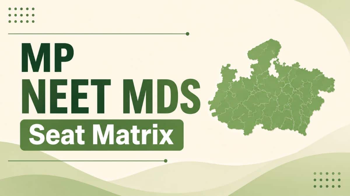 MP NEET MDS Seat Matrix 2026: Government & Private Colleges Seat Matrix